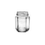 Hexagonal Clear Glass Jar - 100ml