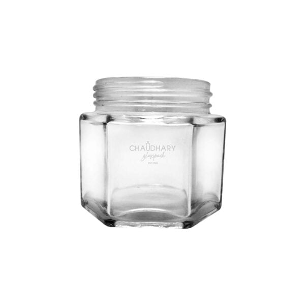 100ml hexagonal glass jar