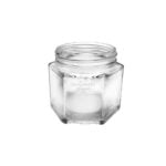 100ml Hexagonal clear Glass Jar