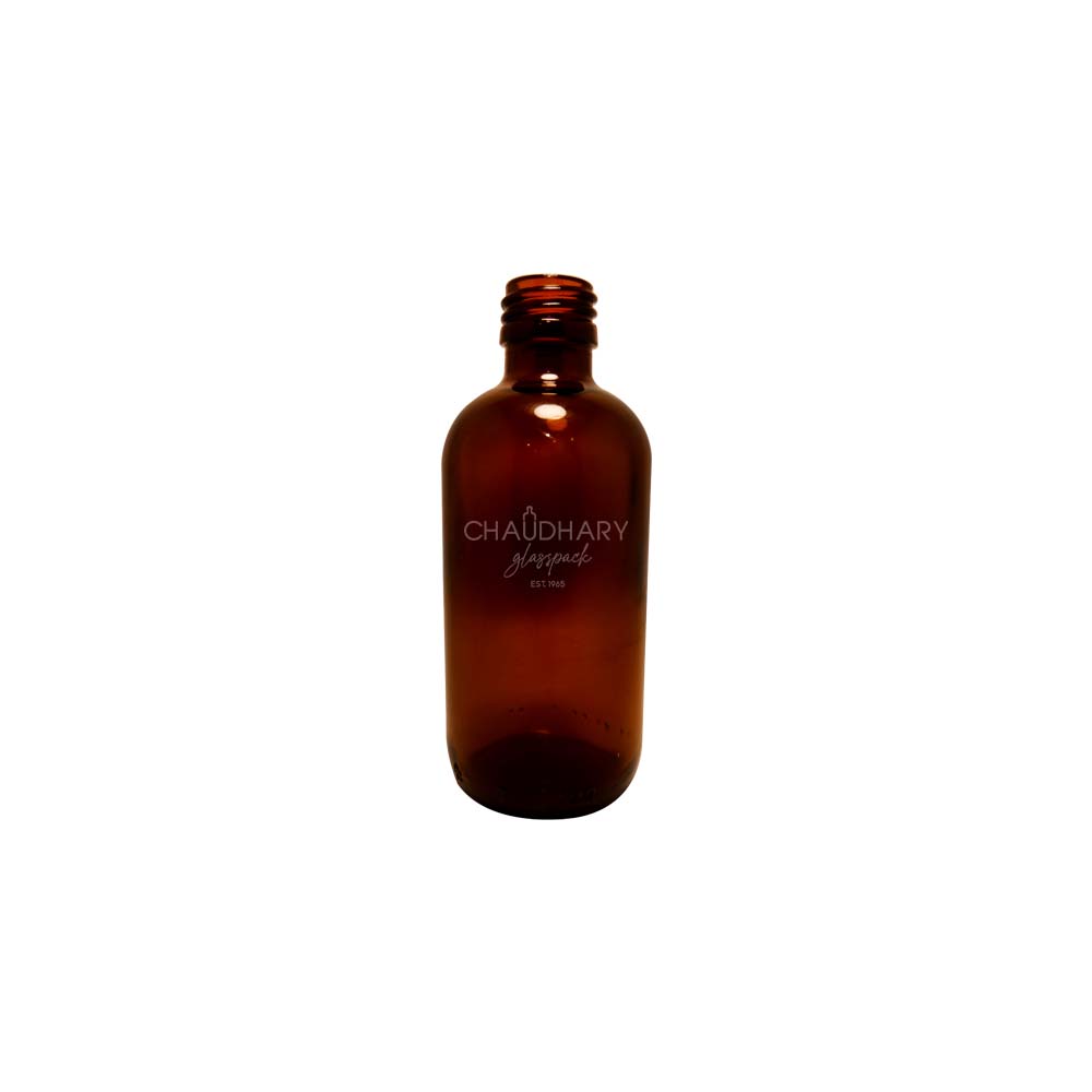 4oz Boston Amber glass bottle - wholesaler