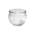 160ml Candle Ribbed Jar top view