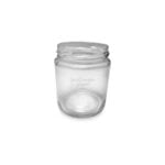 190ml Panelled glass Jar top view