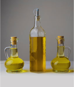 glass oil bottles