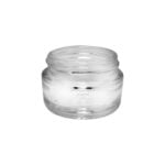 cream glass jar