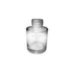 30ml round clear glass skincare serum bottle