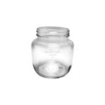250ml GD Round clear Glas Jar top view