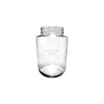 2-liter clear round glass jar