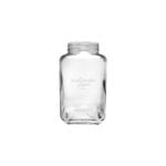 3000ml clear Square glass jar