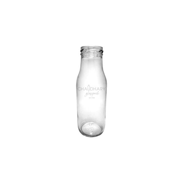 300ml Milk Round Glass Bottle