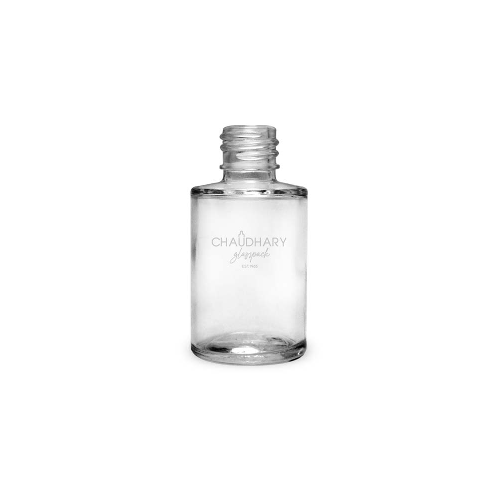 30ml round Essence oil clear glass serum bottle