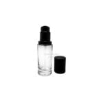 30ml square clear glass serum bottle