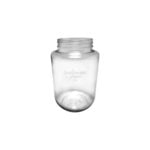 3ltr PG jar top view - high quality clear glass