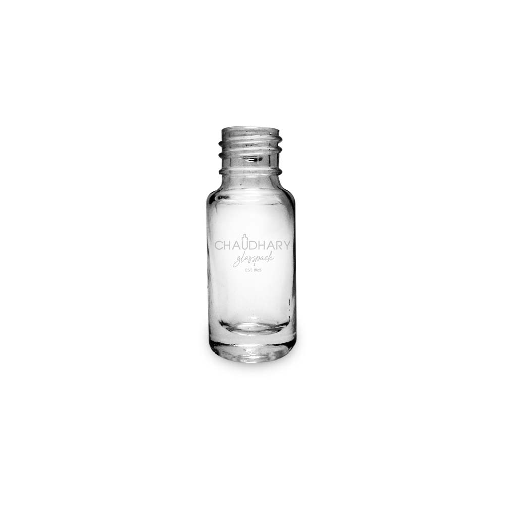 3ml round clear perfume oil glass bottle