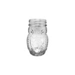 400ml clear glass owl jar: ctcglass wholesaler