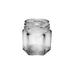 Clear Hexagonal Glass Jar 45ml