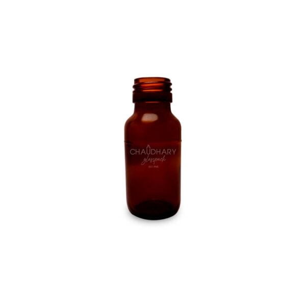 46ml ring amber glass bottle for syrup