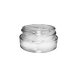 cream glass jar