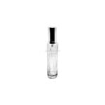60ml ribbed glass bottle with cap above