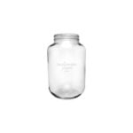 6-liter clear round glass jar