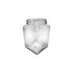 800ml PGL Cubical glass Jar side view