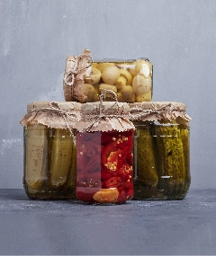 Glass jars for Pickle storage