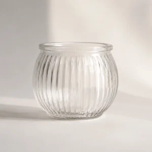 Transparent Glass Candle Jar